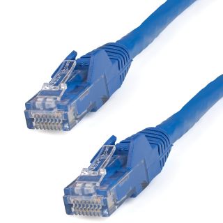 StarTech.com 0.5m Blue Cat6 Ethernet Patch Cable Snagless - N6PATC50CMBL - Featuring Snagless RJ45 Connectors - Available from SABR - StarTech.com Reseller
