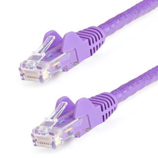 StarTech.com 0.5m Purple Cat6 Ethernet Patch Cable Snagless - N6PATC50CMPL - Featuring Snagless RJ45 Connectors - Available from SABR - StarTech.com Reseller