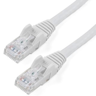 StarTech.com 0.5m White Cat6 Ethernet Patch Cable Snagless - N6PATC50CMWH - Featuring Snagless RJ45 Connectors - Available from SABR - StarTech.com Reseller